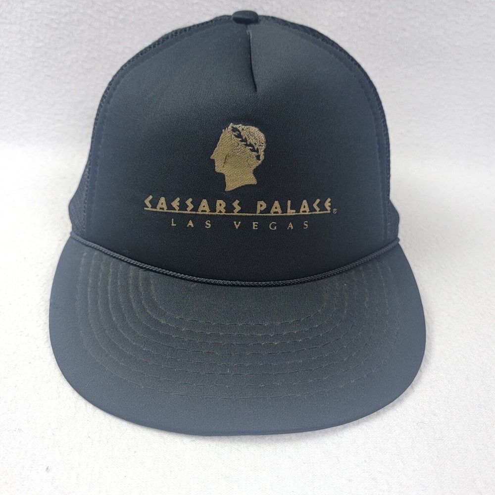 Las Vegas Caesar's Palace Trucker Cap Men's One Size Snapback Mesh Foam Vintage
